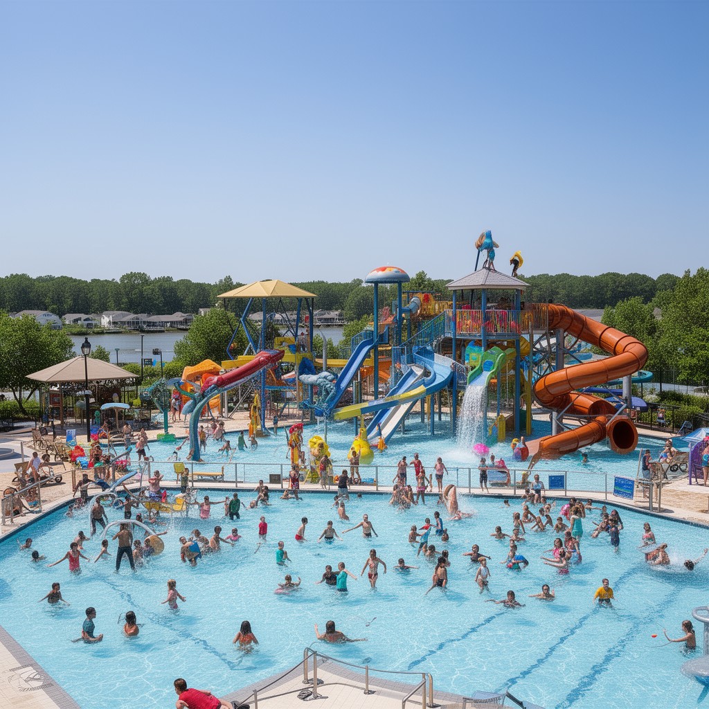 AI-generated illustration of Chesapeake Beach Water Park