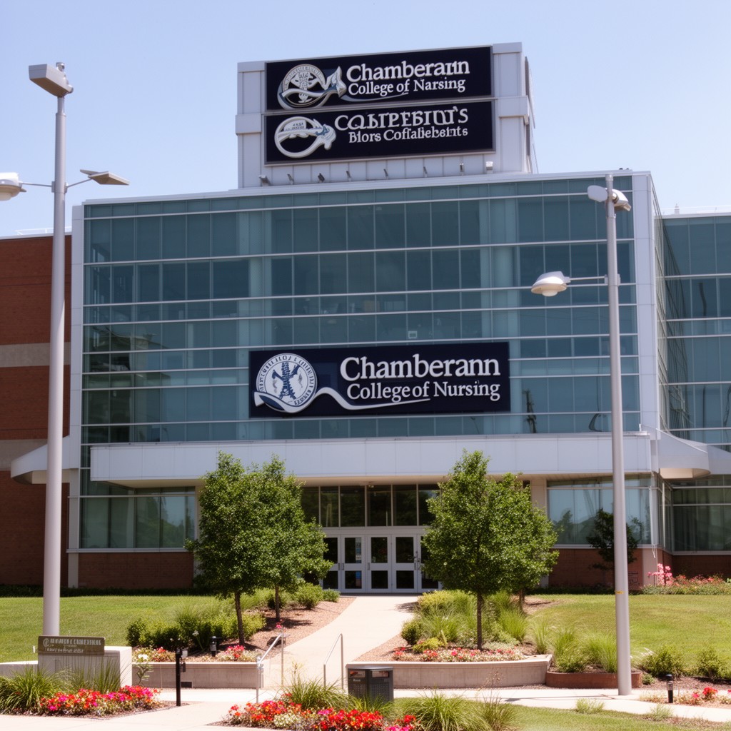 AI-generated illustration of Chamberlain College of Nursing