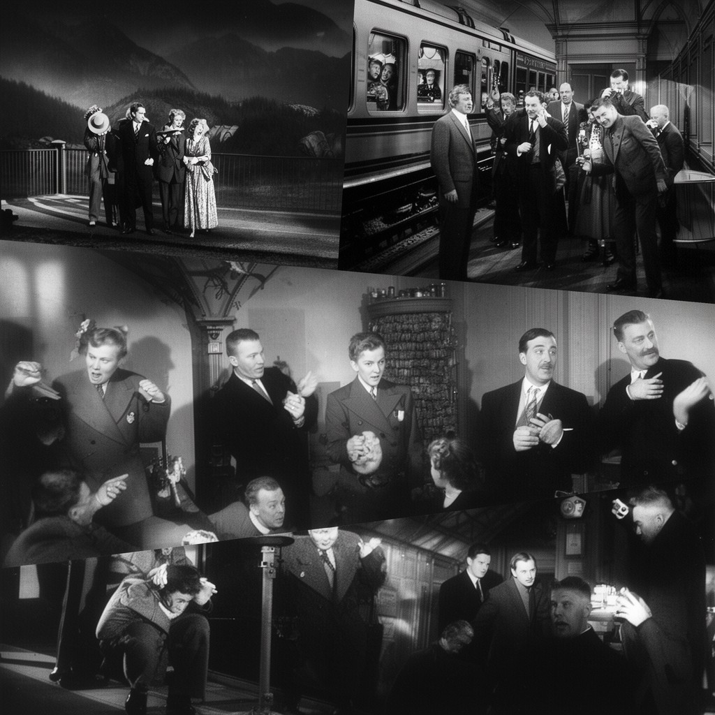 AI-generated illustration of The Lady Vanishes