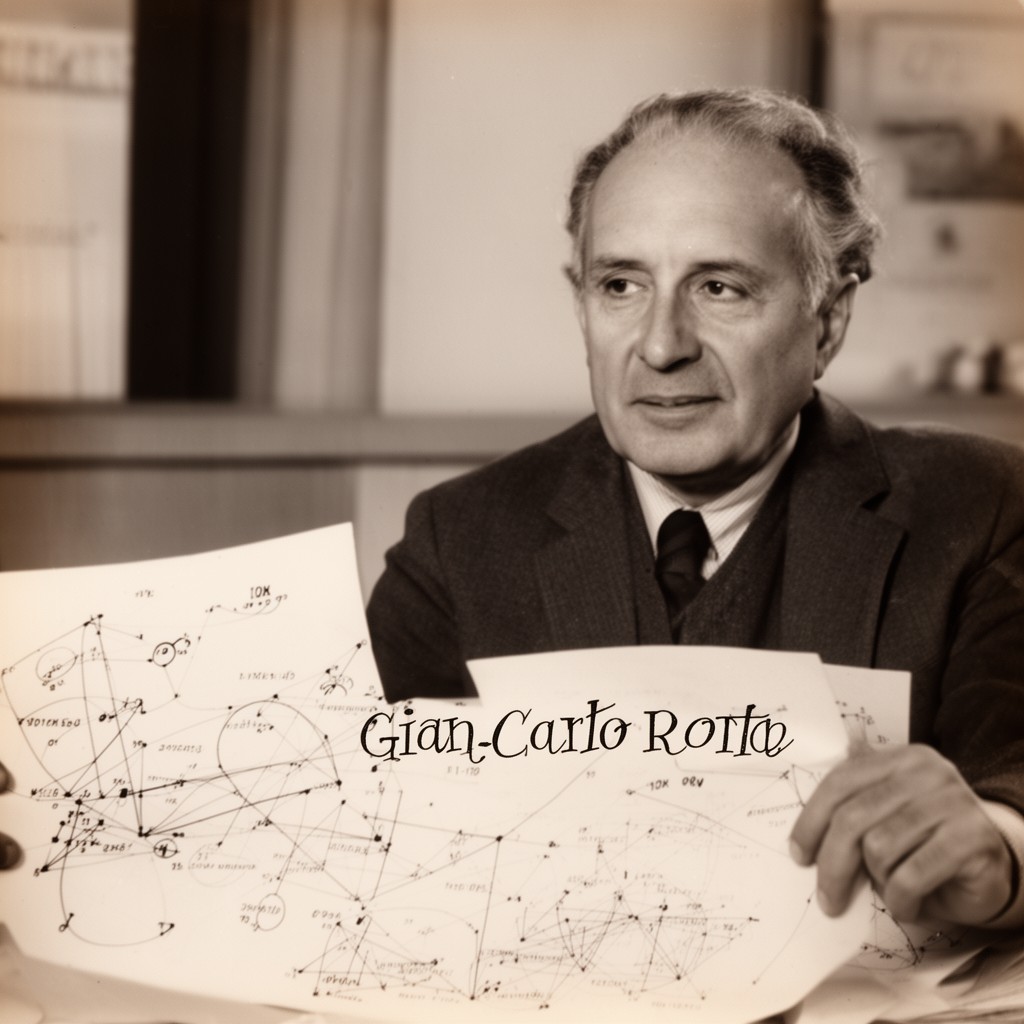 AI-generated illustration of Gian-Carlo Rota