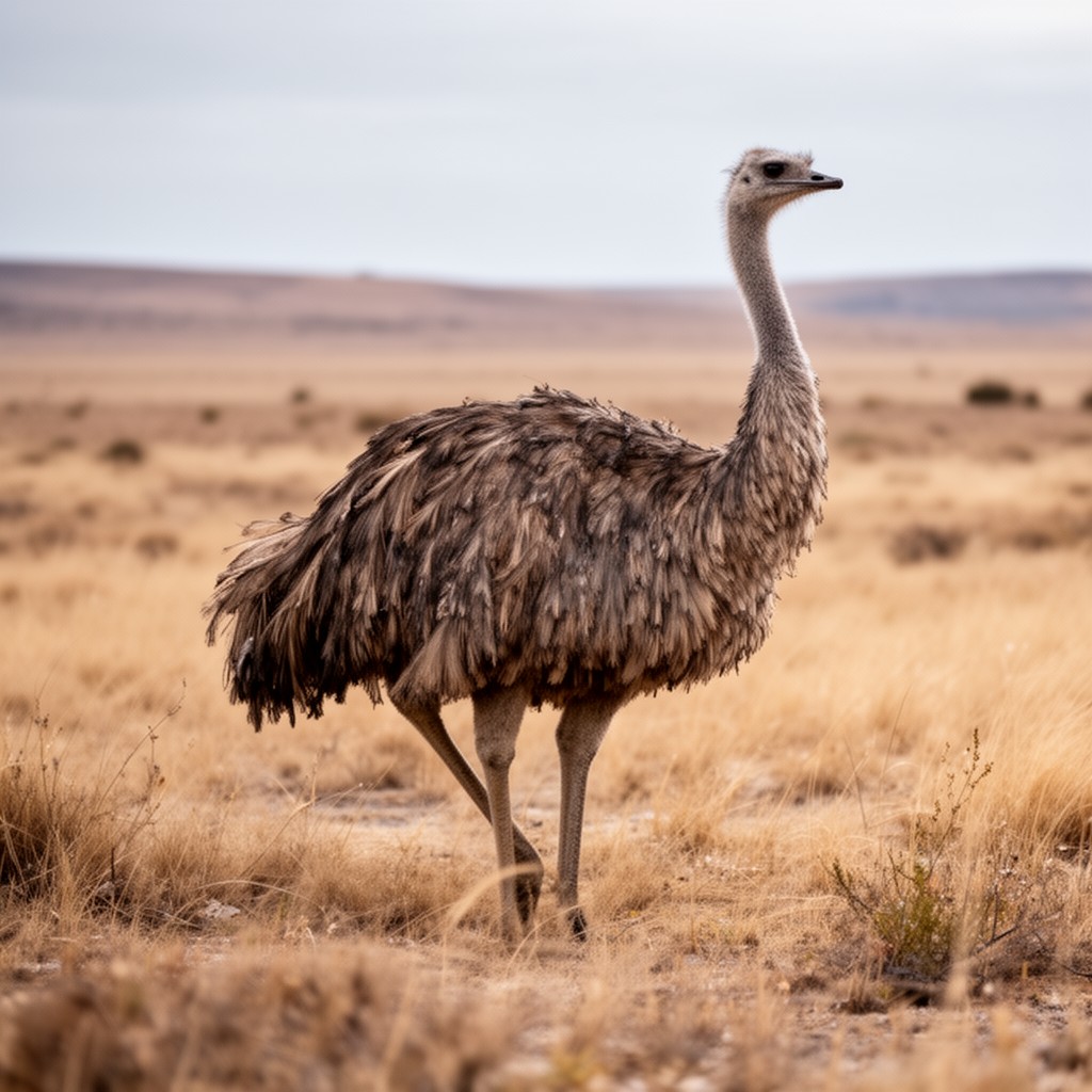 AI-generated illustration of lesser rhea