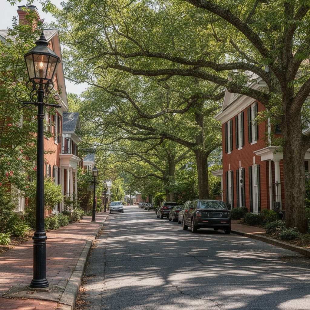 AI-generated illustration of Chapel Hill Historic District