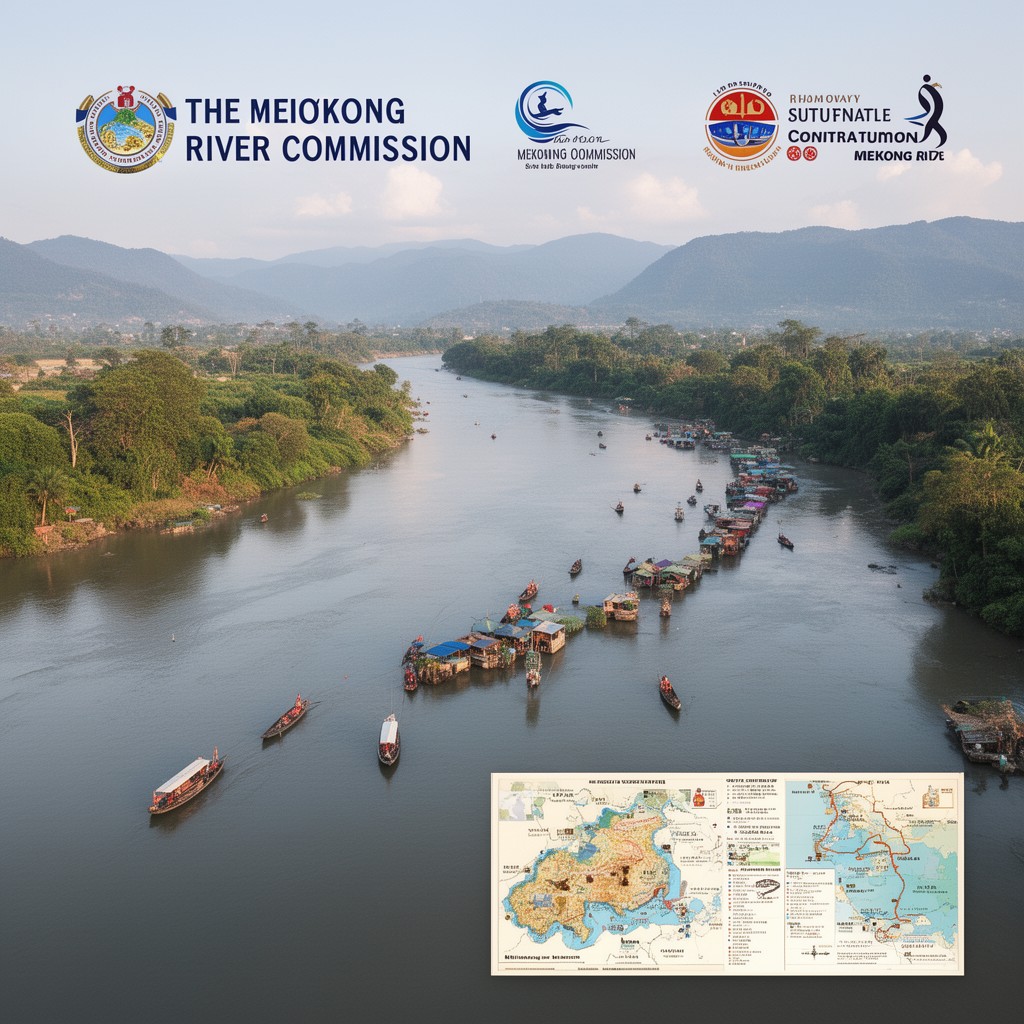 AI-generated illustration of Mekong River Commission