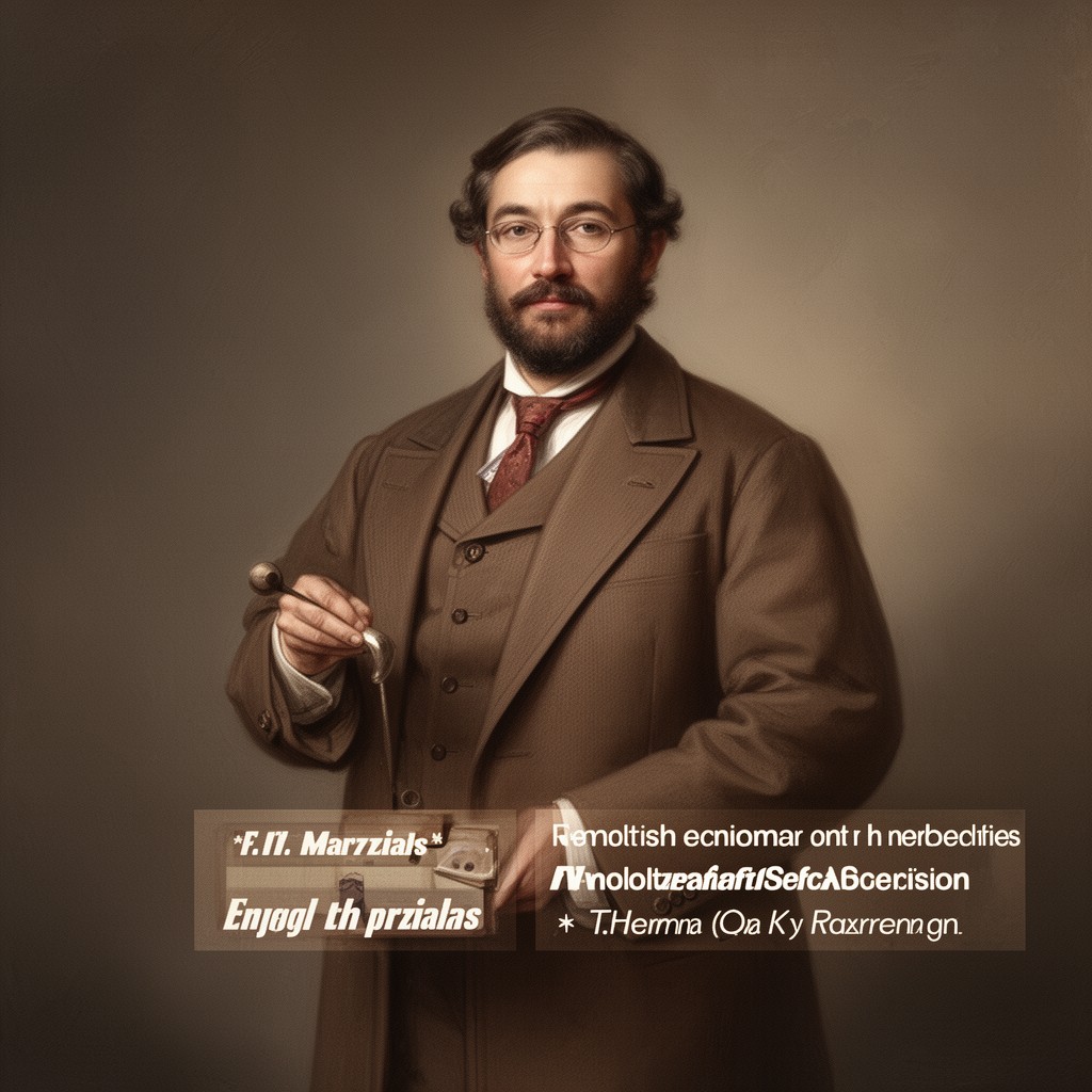 AI-generated illustration of F. T. Marzials (English edition translator-publisher association)