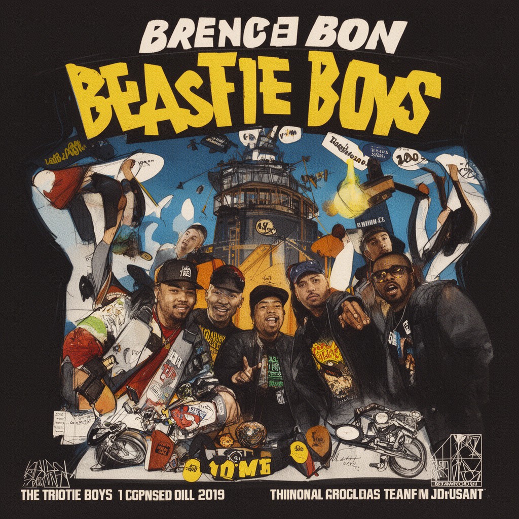 AI-generated illustration of Beastie Boys