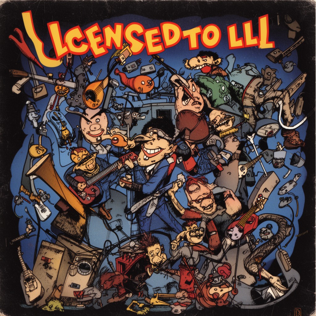 AI-generated illustration of Licensed to Ill