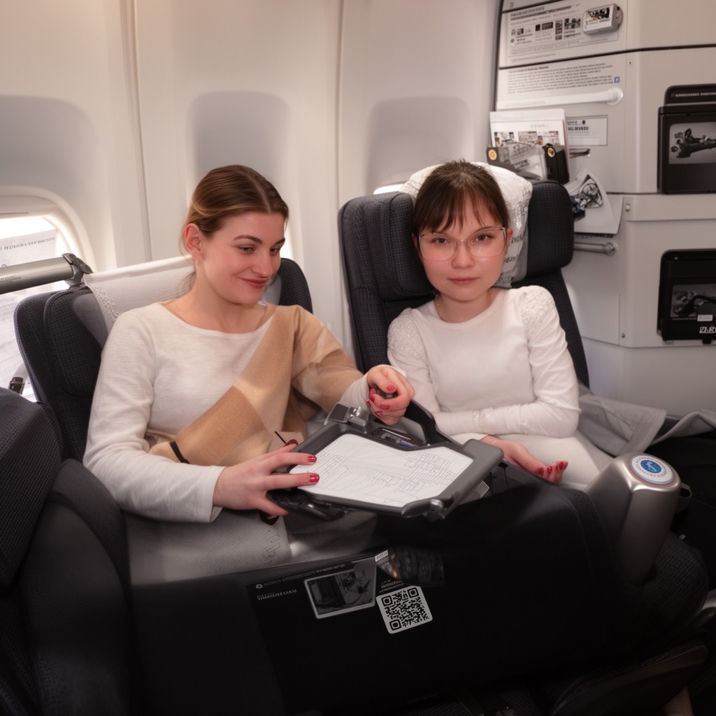 AI-generated illustration of Premium Economy