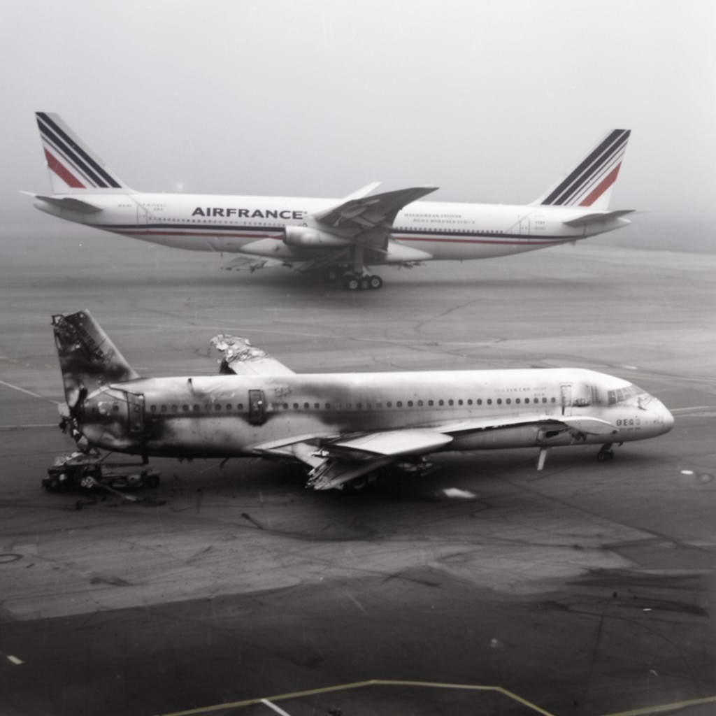 AI-generated illustration of Air France Flight 447