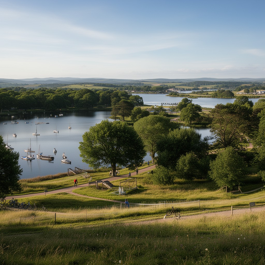 AI-generated illustration of Lochore Meadows Country Park