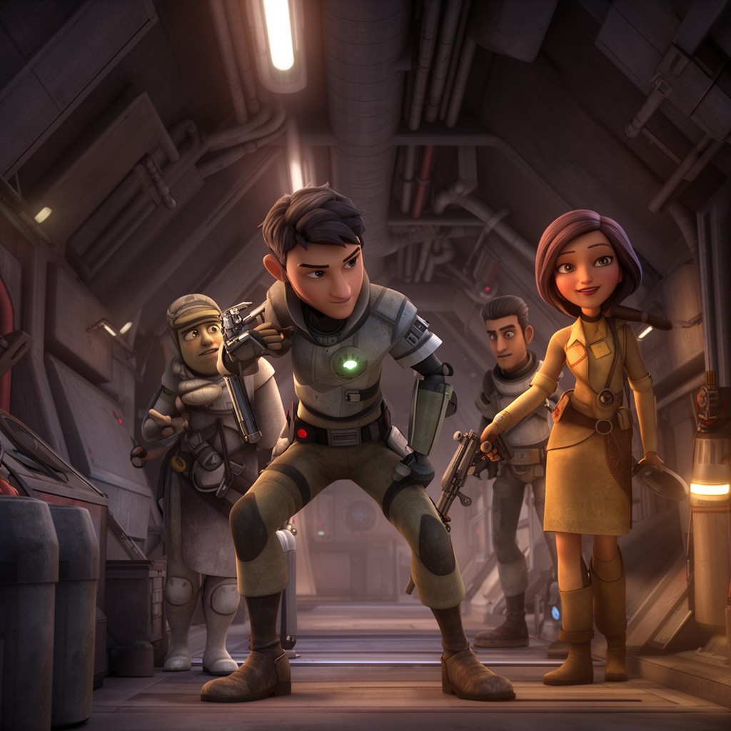 AI-generated illustration of Star Wars Rebels