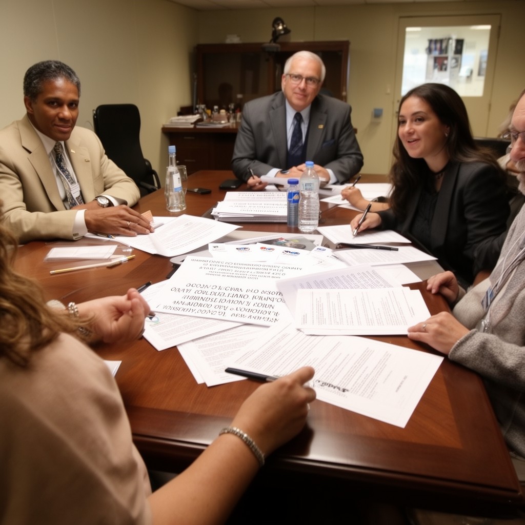 AI-generated illustration of Miami-Dade Board of County Commissioners