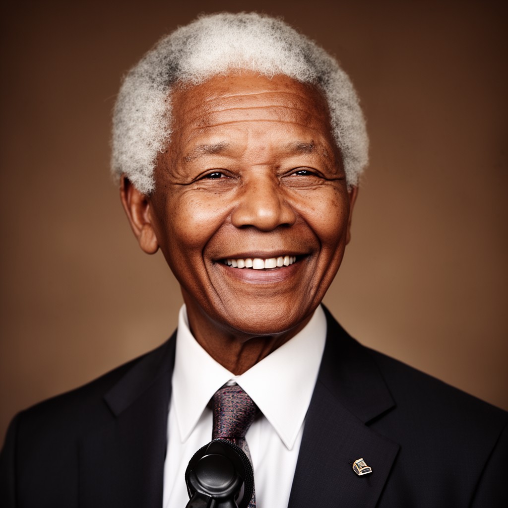 AI-generated illustration of Nelson Mandela