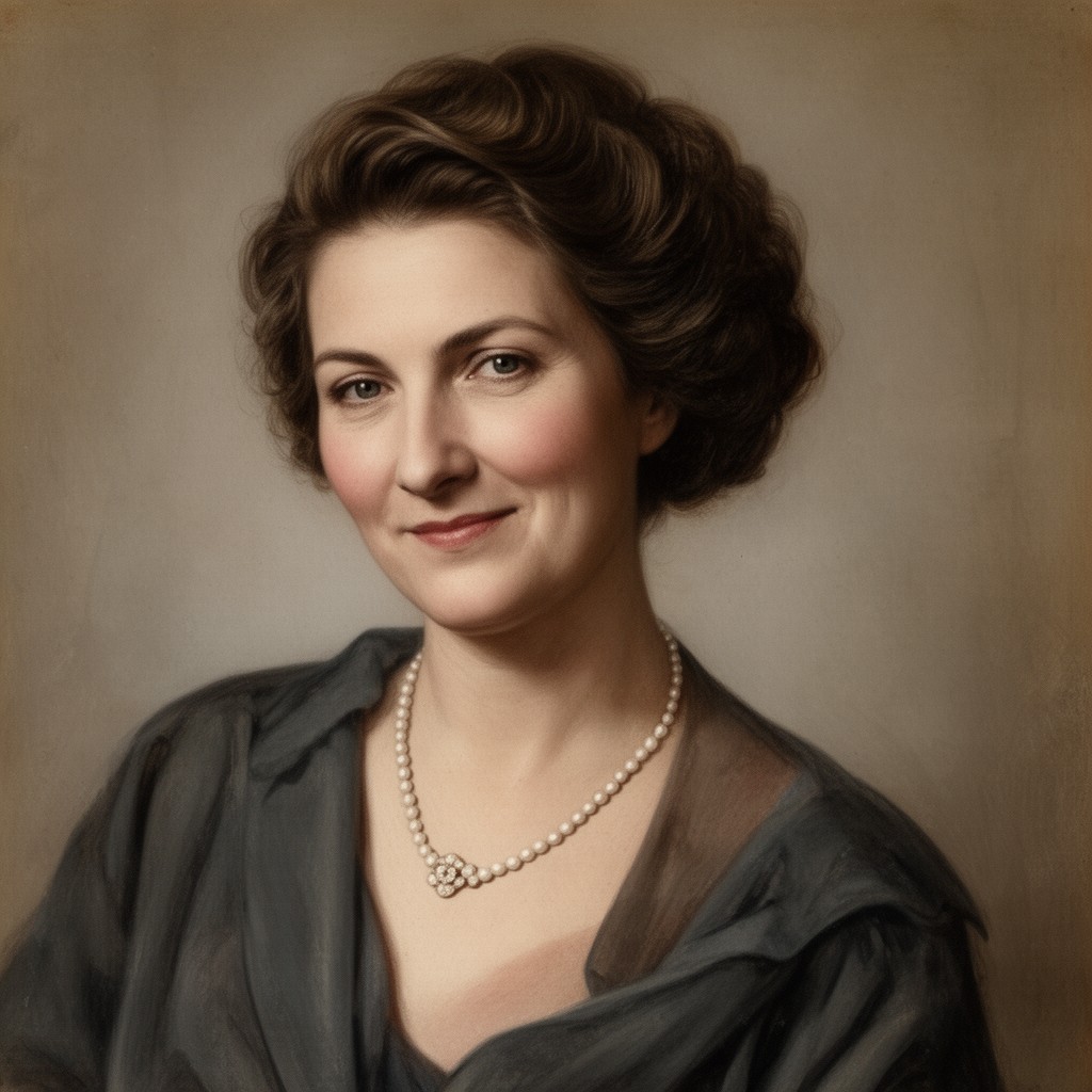 AI-generated illustration of Hana Benešová