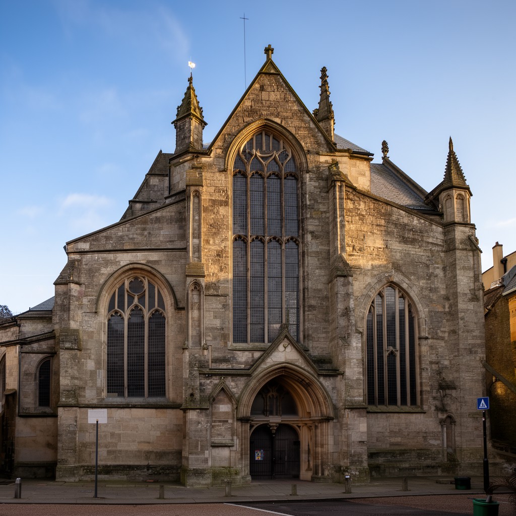 AI-generated illustration of St Nicholas' Church, Lincoln