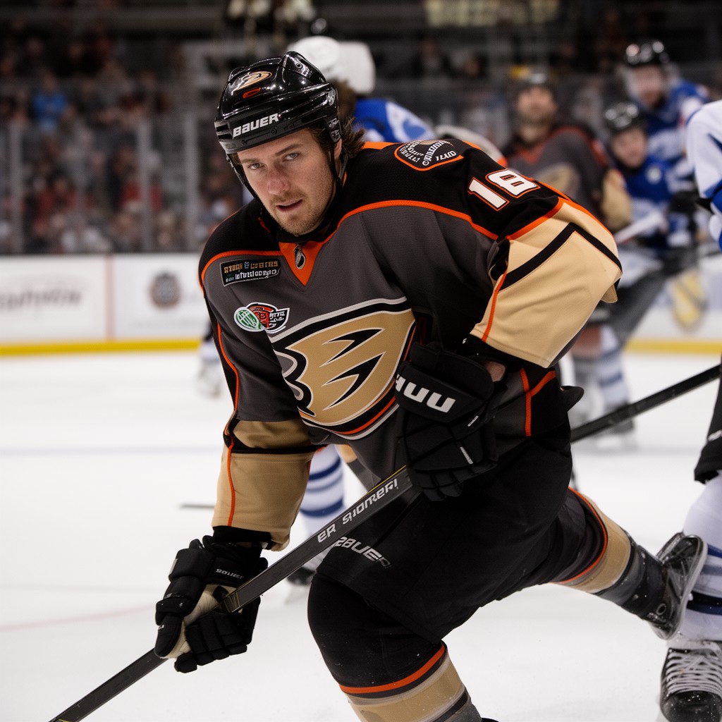 AI-generated illustration of Ryan Getzlaf