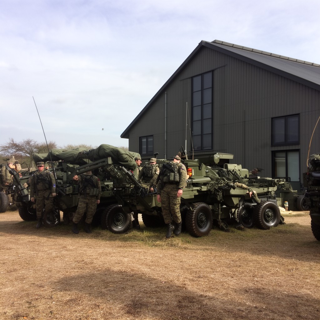 AI-generated illustration of Marine Corps Combat Service Support Schools