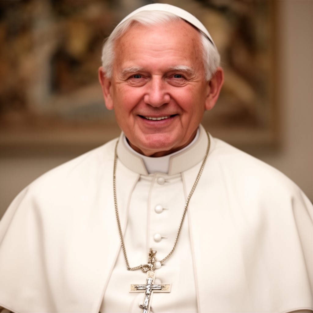 AI-generated illustration of Pope John Paul II