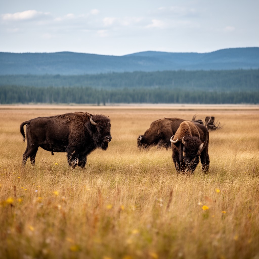 AI-generated illustration of Elk Island National Park