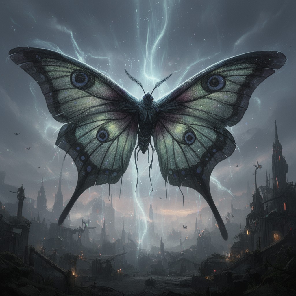 AI-generated illustration of Mothra