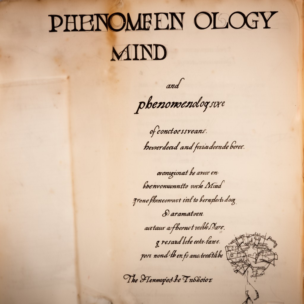 AI-generated illustration of Phenomenology of Mind