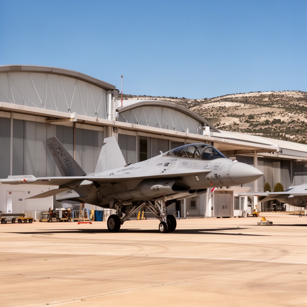 AI-generated illustration of Albacete Air Base