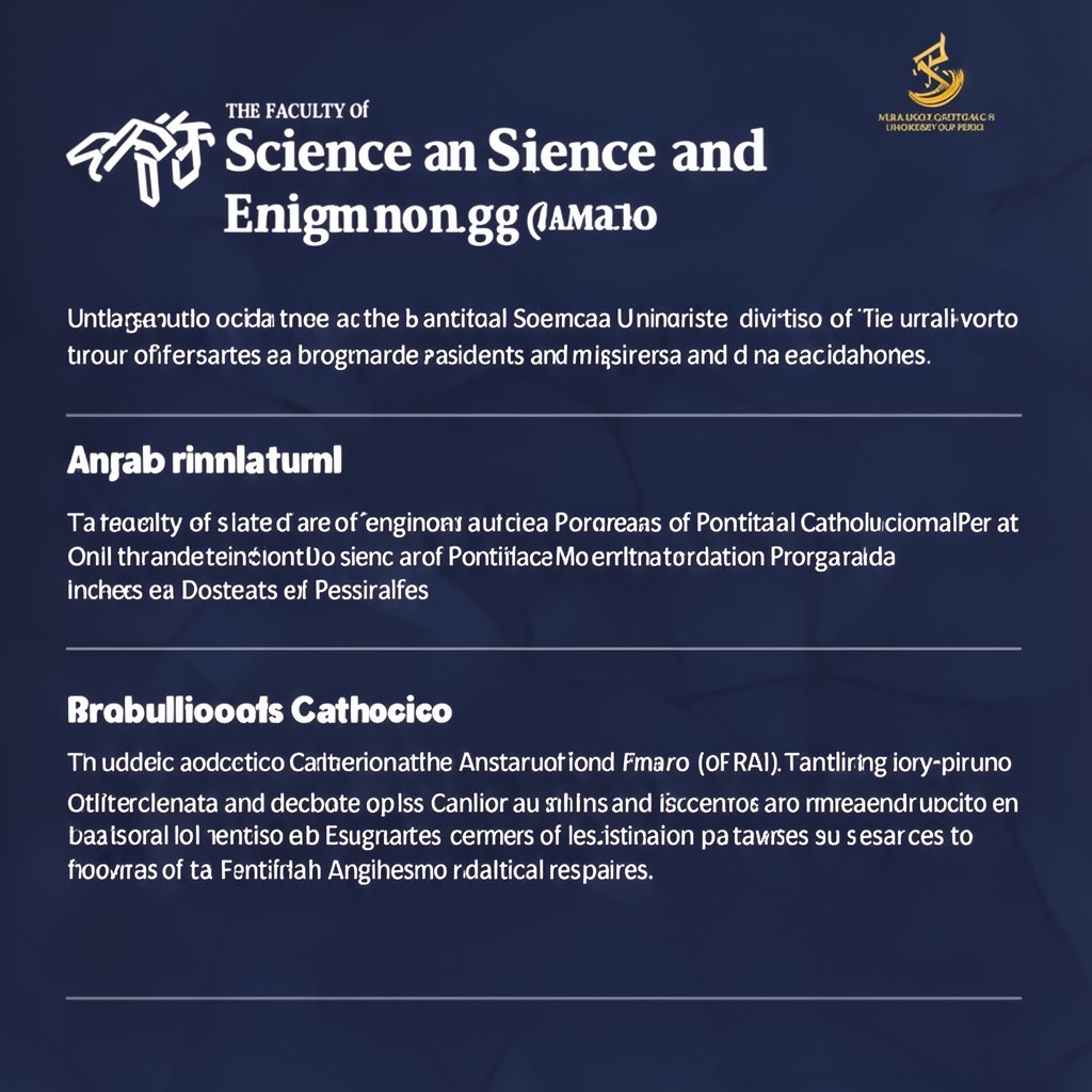 AI-generated illustration of Faculty of Science and Engineering