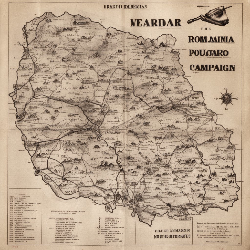 AI-generated illustration of Romanian Campaign