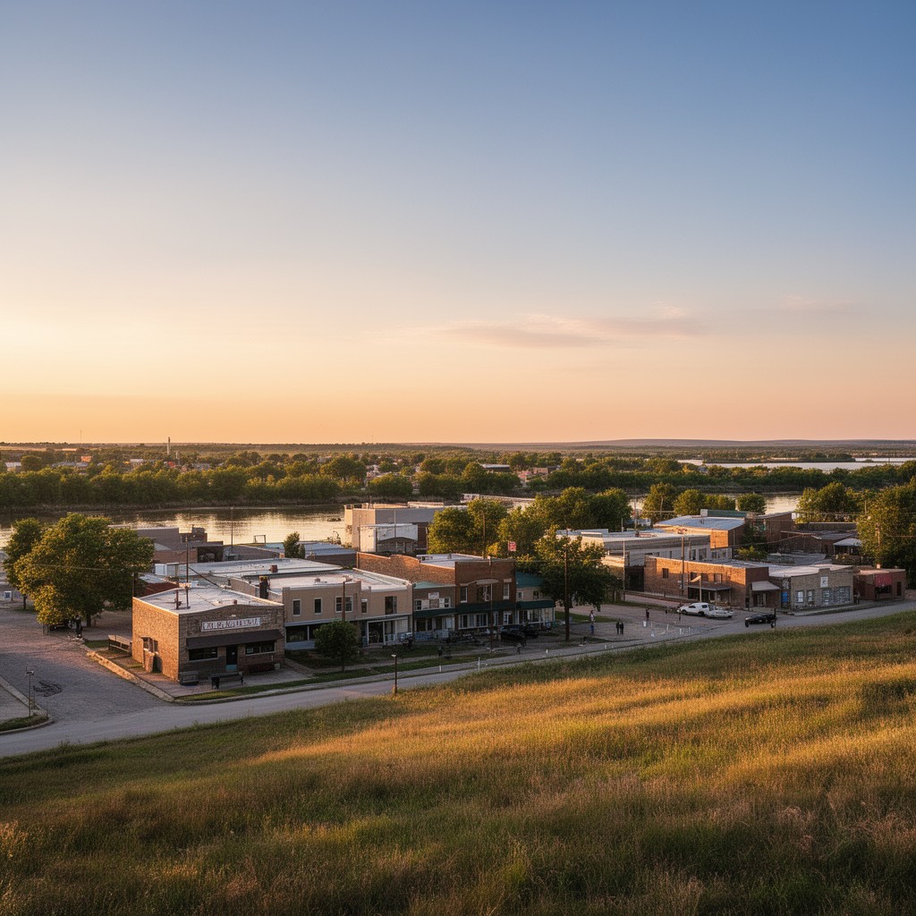 AI-generated illustration of Elk Point, South Dakota
