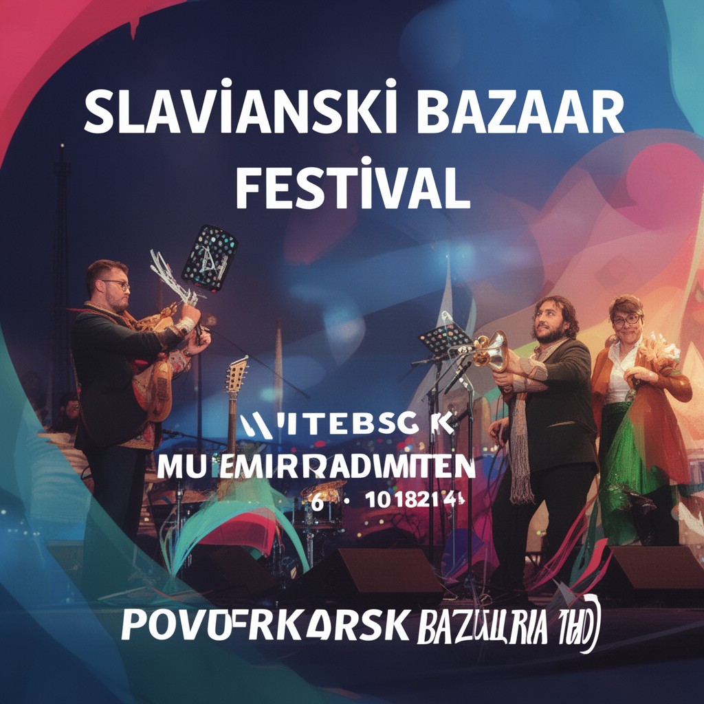 AI-generated illustration of Slavianski Bazaar international arts festival