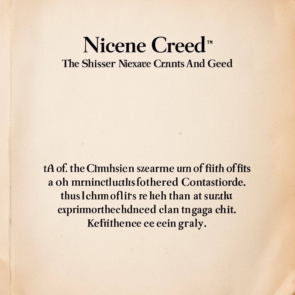 AI-generated illustration of Nicene Creed