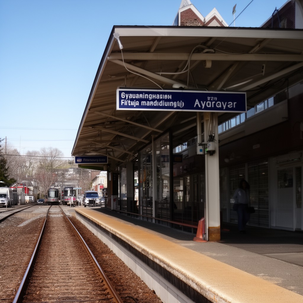 AI-generated illustration of Ayer station