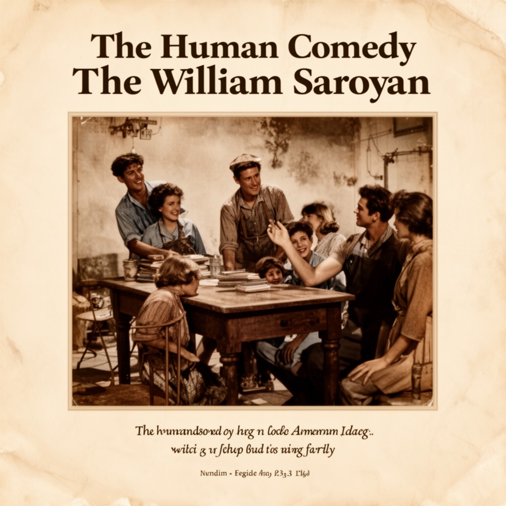 AI-generated illustration of The Human Comedy