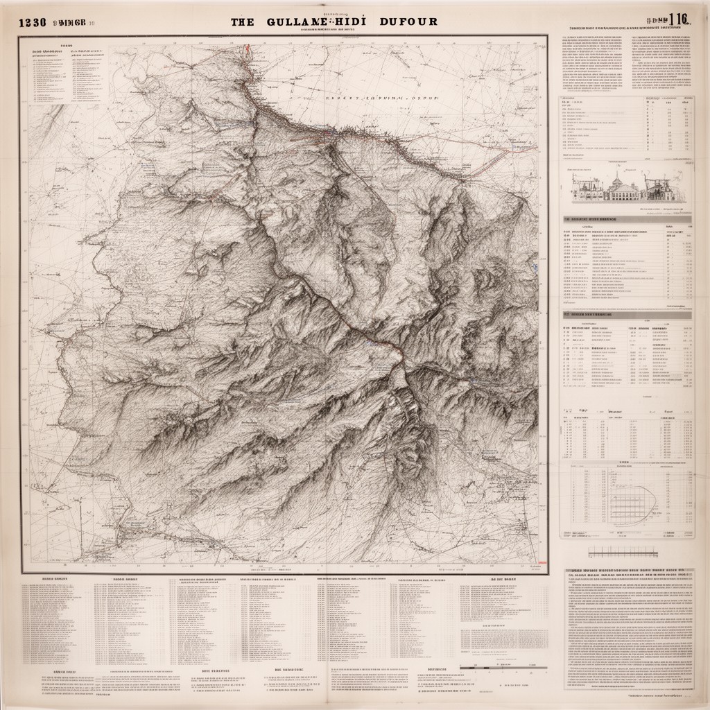 AI-generated illustration of Dufour Map