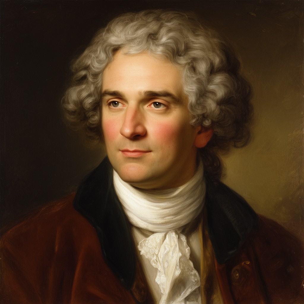 AI-generated illustration of Jean-Jacques Rousseau