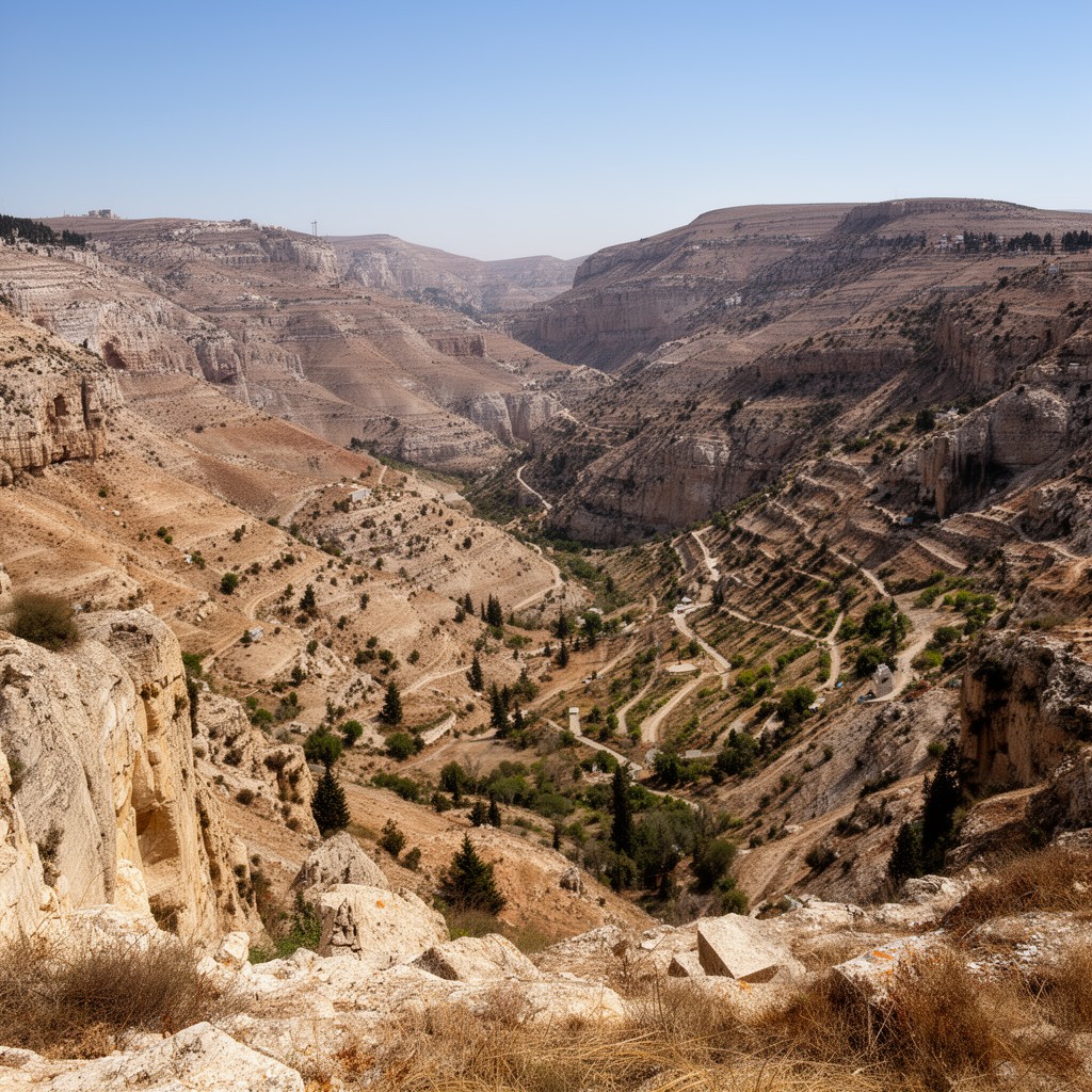 AI-generated illustration of גֵּיא בֶן־הִנֹּם