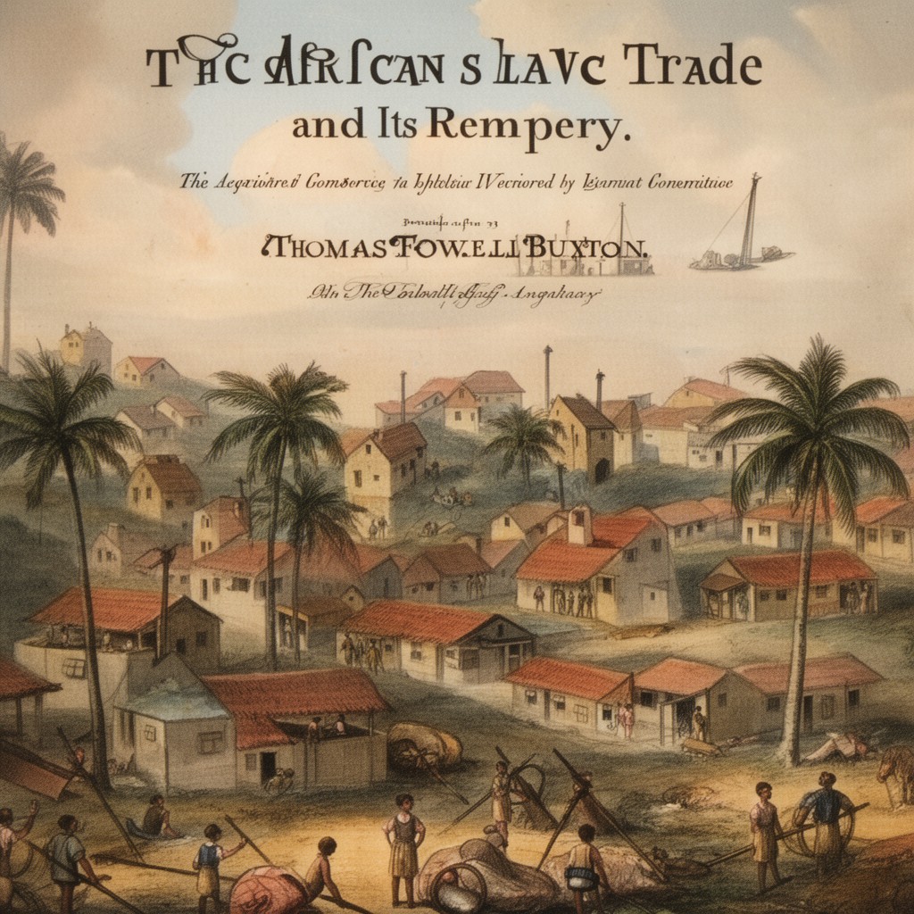 AI-generated illustration of The African Slave Trade and Its Remedy