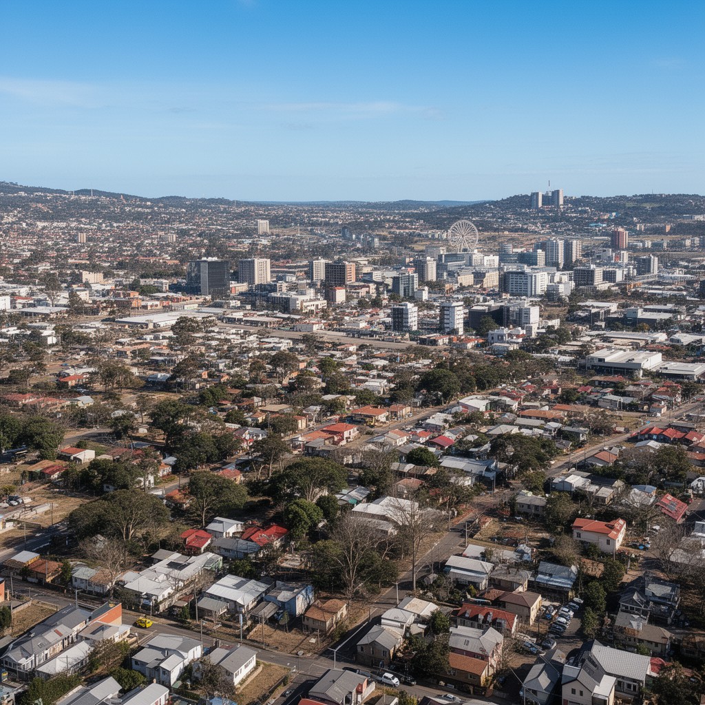 AI-generated illustration of Greater Newcastle area