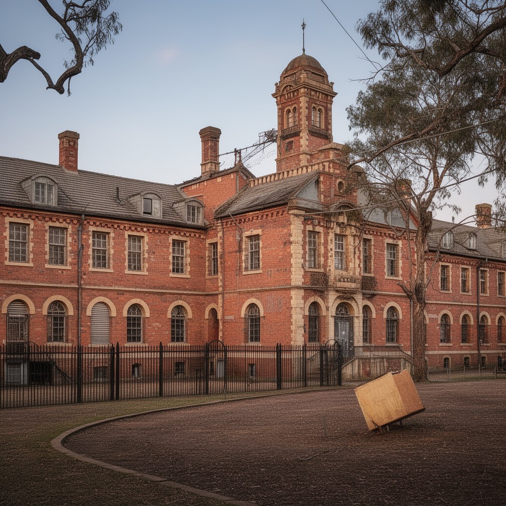 AI-generated illustration of Maitland Gaol (heritage site and museum)