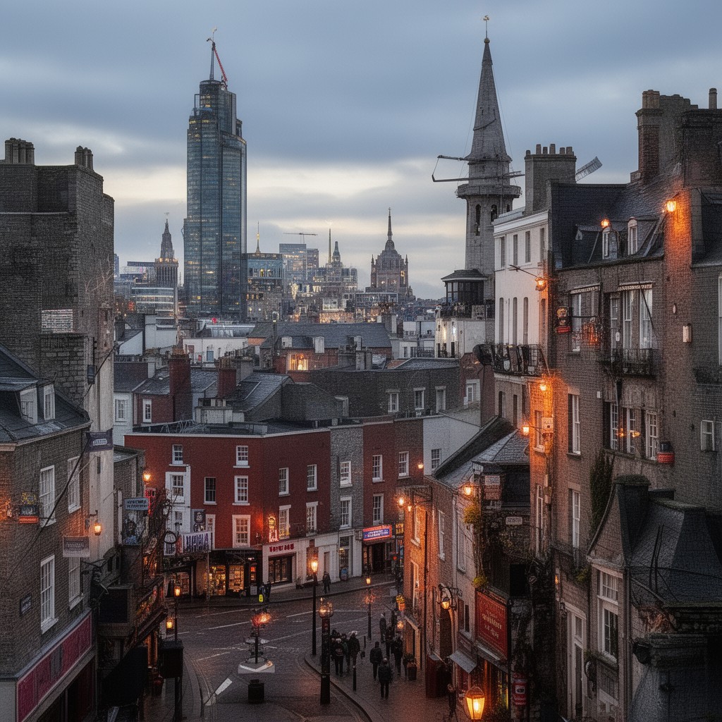 AI-generated illustration of Dublin