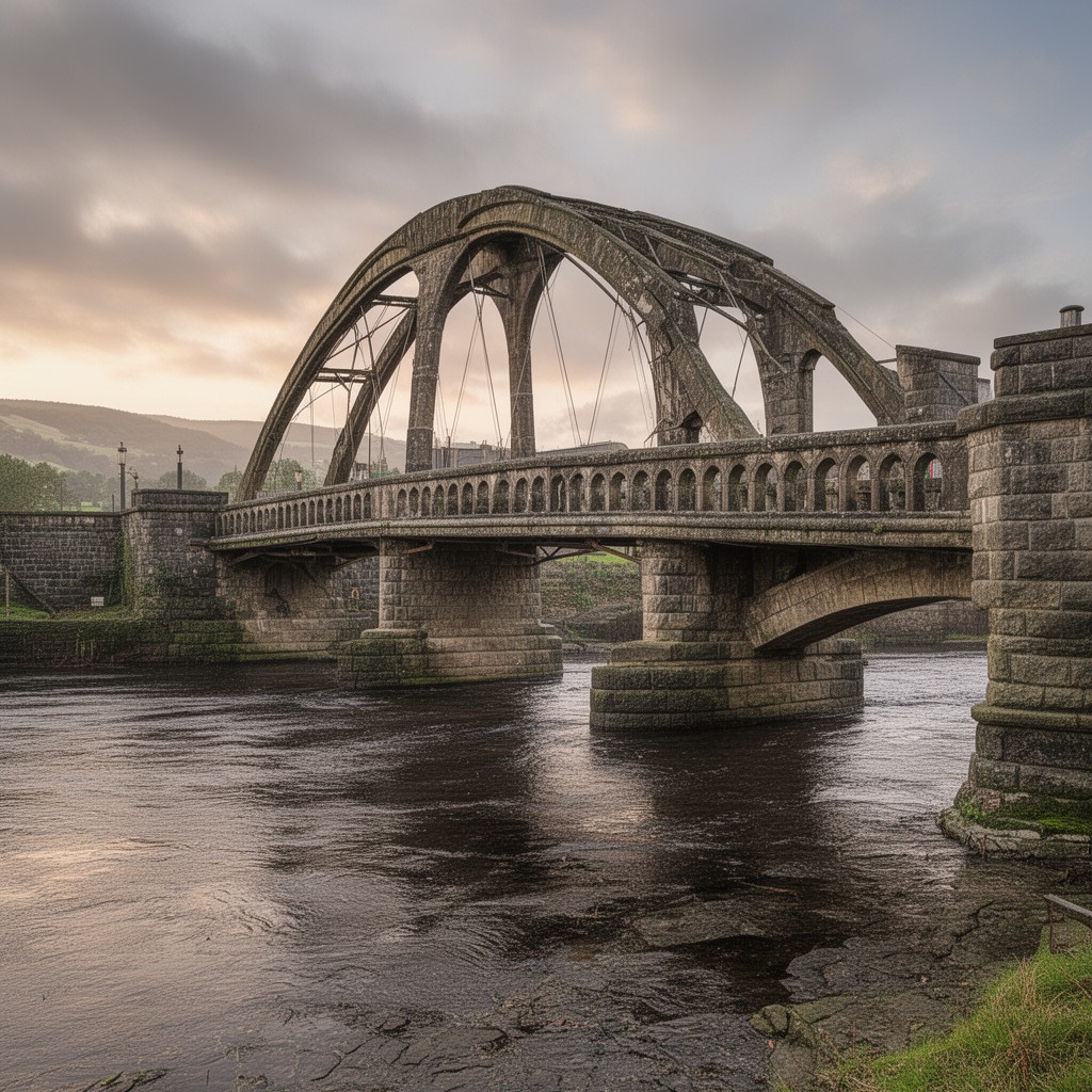 AI-generated illustration of Old Bridge
