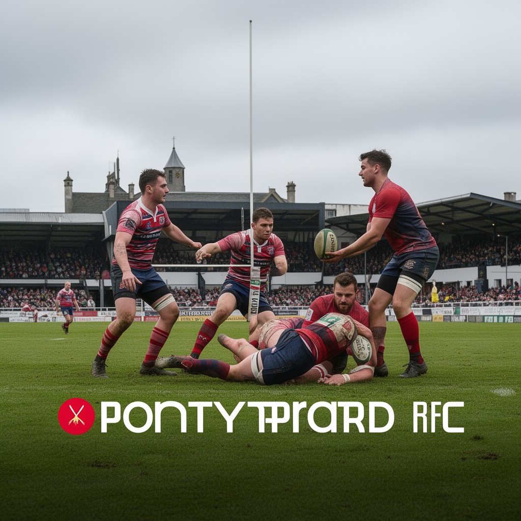 AI-generated illustration of Pontypridd RFC
