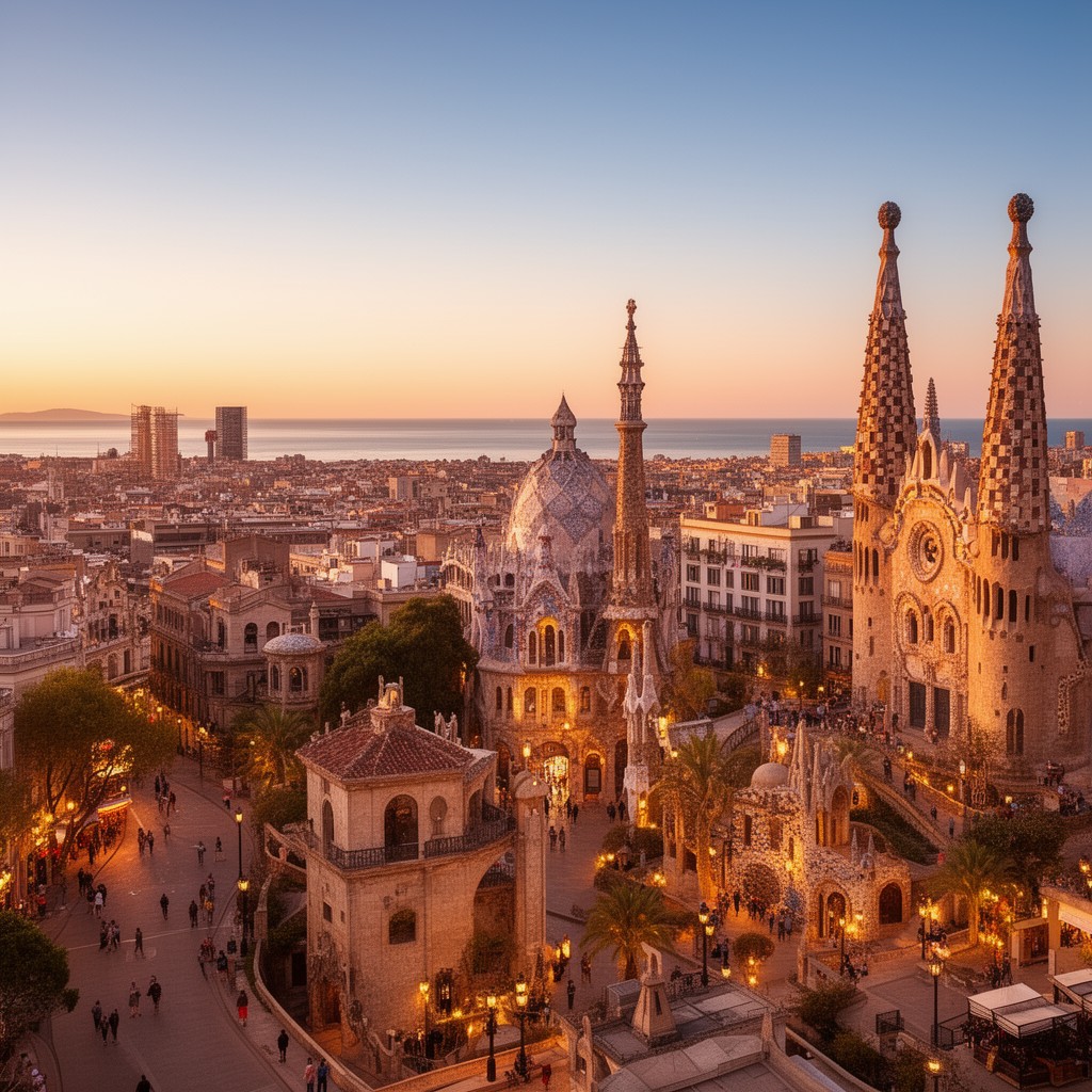 AI-generated illustration of Barcelona