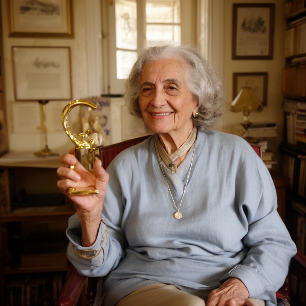 AI-generated illustration of Ruth Prawer Jhabvala