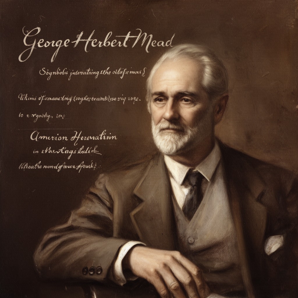 AI-generated illustration of George Herbert Mead
