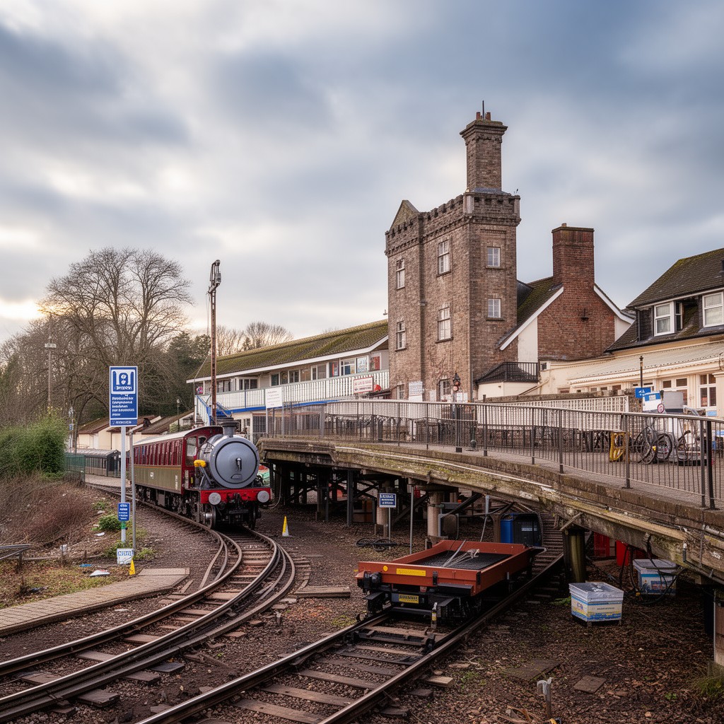 AI-generated illustration of Alton railway station