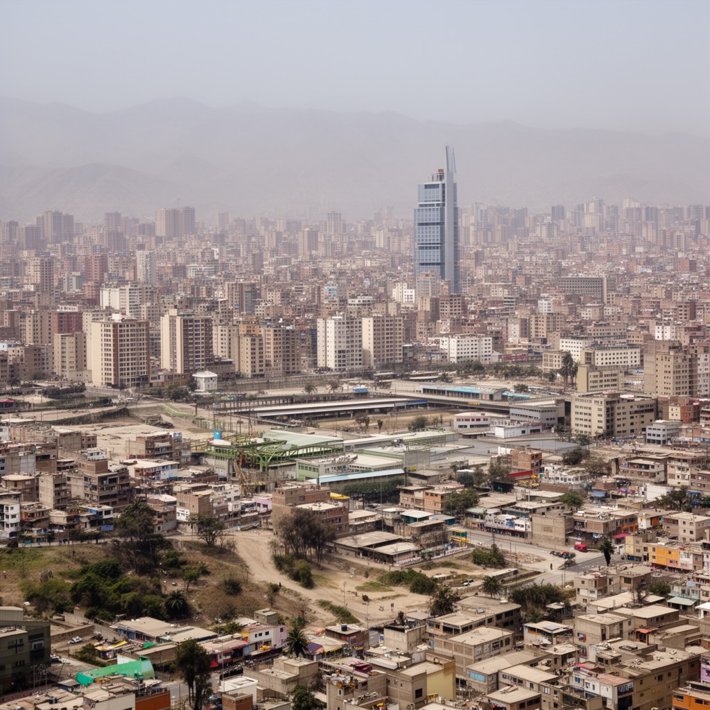 AI-generated illustration of eastern Lima
