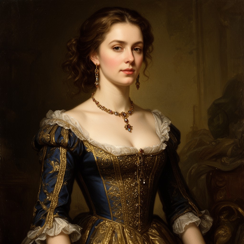 AI-generated illustration of Anne de Breuil