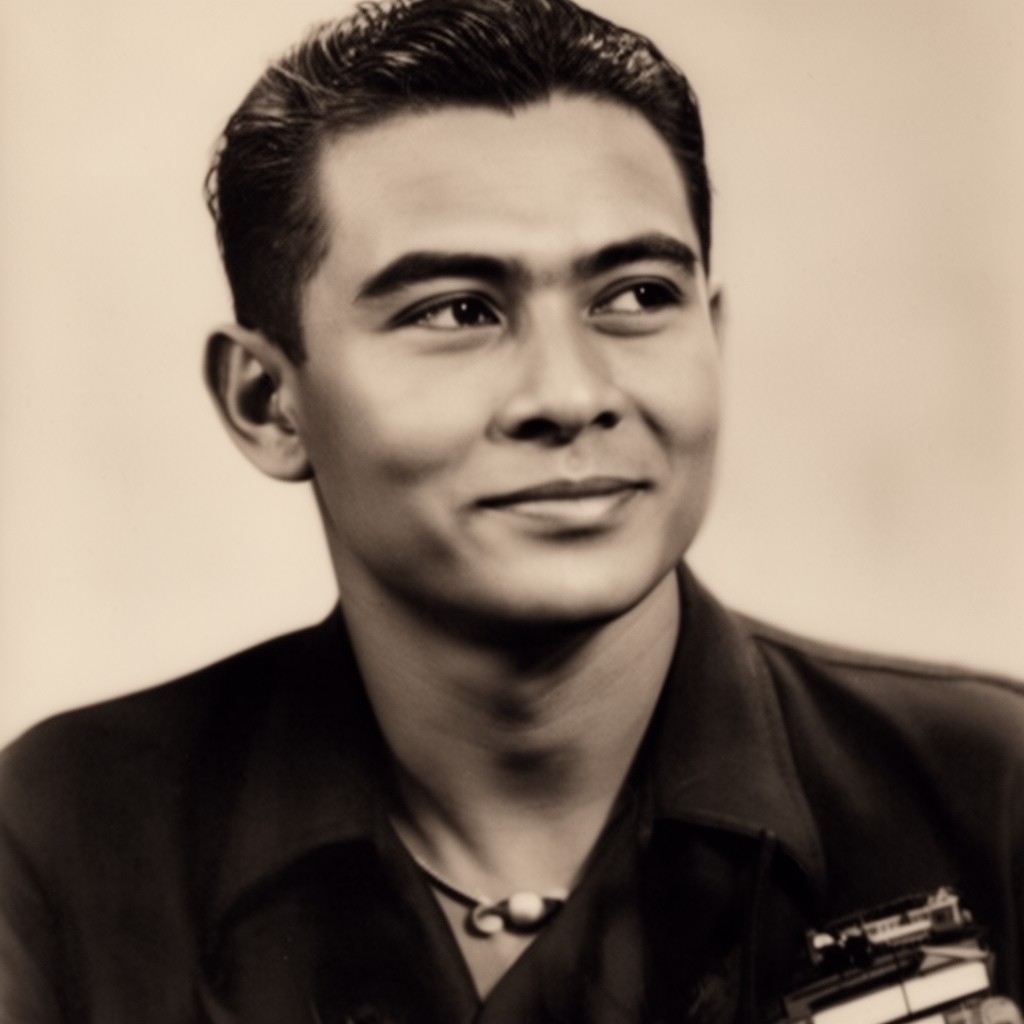AI-generated illustration of Ramon Magsaysay