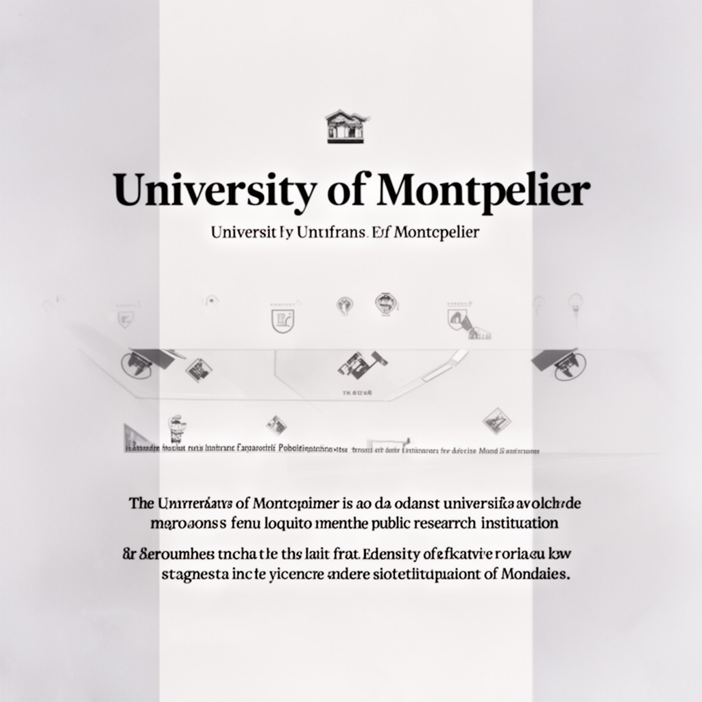 AI-generated illustration of University of Montpellier