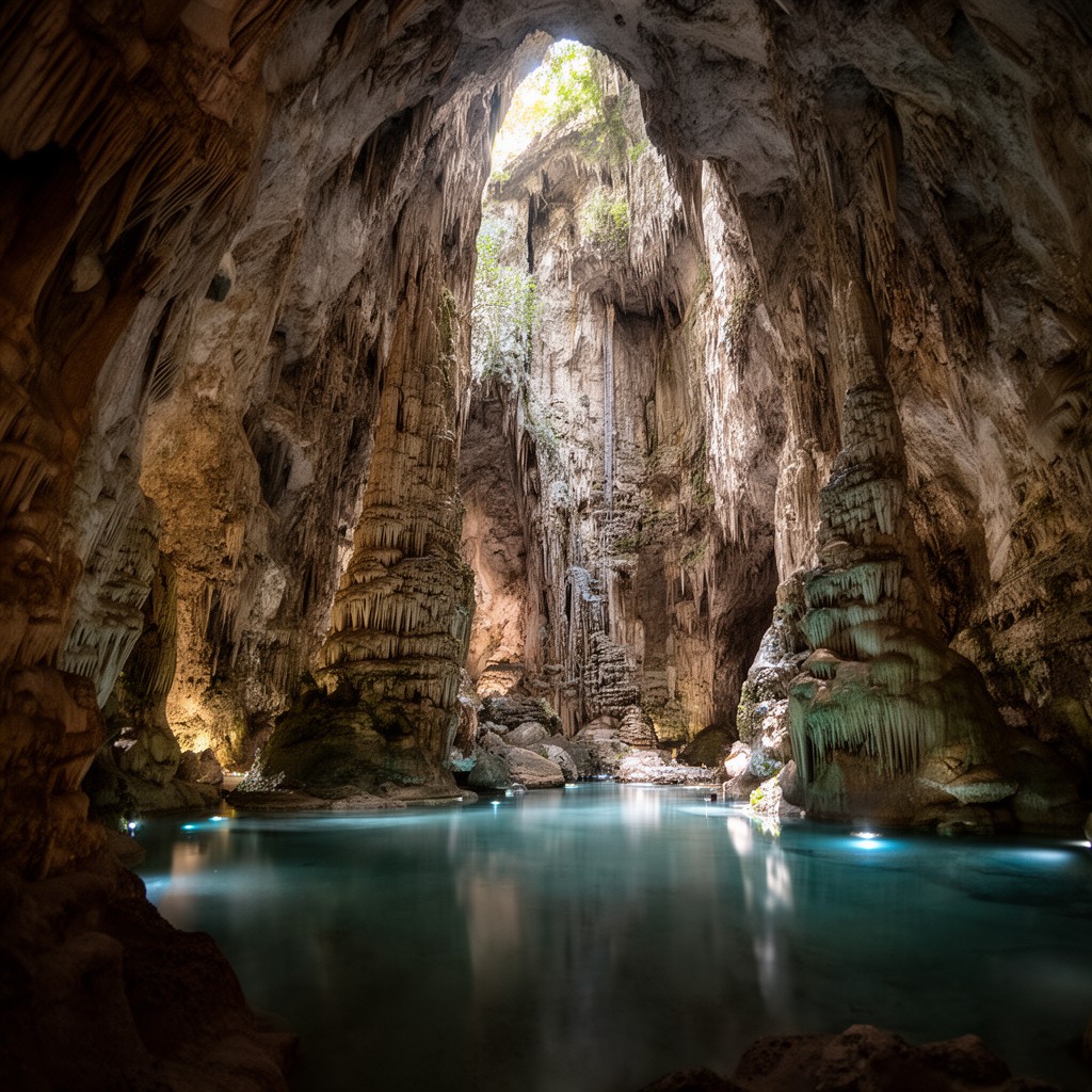 AI-generated illustration of Grotte de la Salamandre